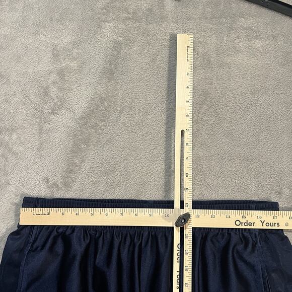 Adidas Dazzle Shorts Mens 2XL Blue Silk Three Stripes Athletic Gym Basketball - Picture 10 of 11